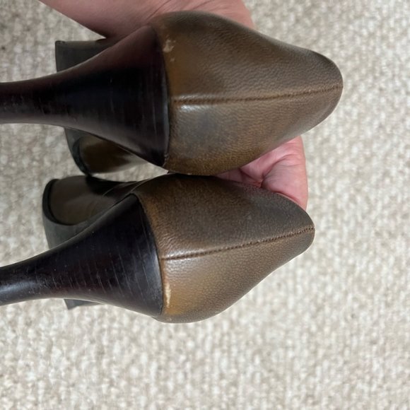 Franco sarto brown pointed toe pumps heels size 8.5 - Picture 4 of 10
